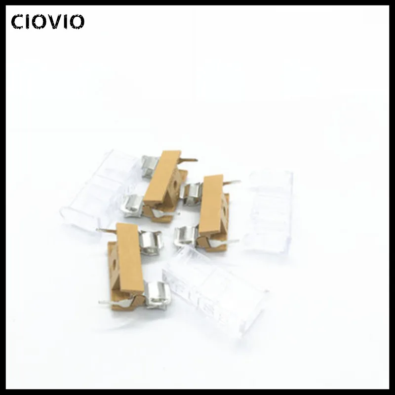 

50pcs 5*20mm glass fuse holder transparent holder with transparent cover fuse blocks 5X20mm insurance header