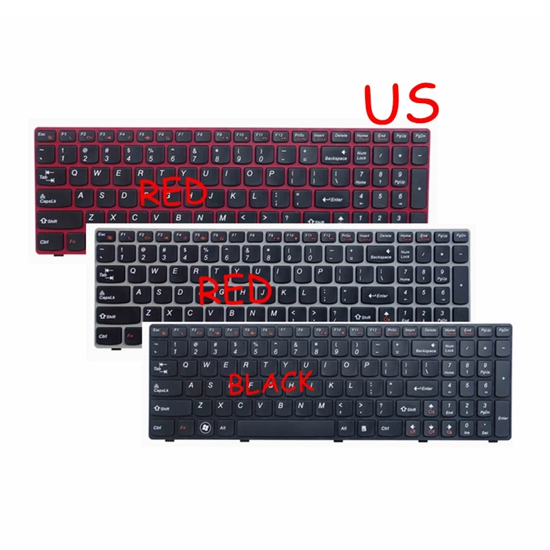 English US keyboard for Lenovo G580 Z580 G580A V580A Z580A G580AH G580AM G580G G585 G585A G585AR B580 G590 NEW