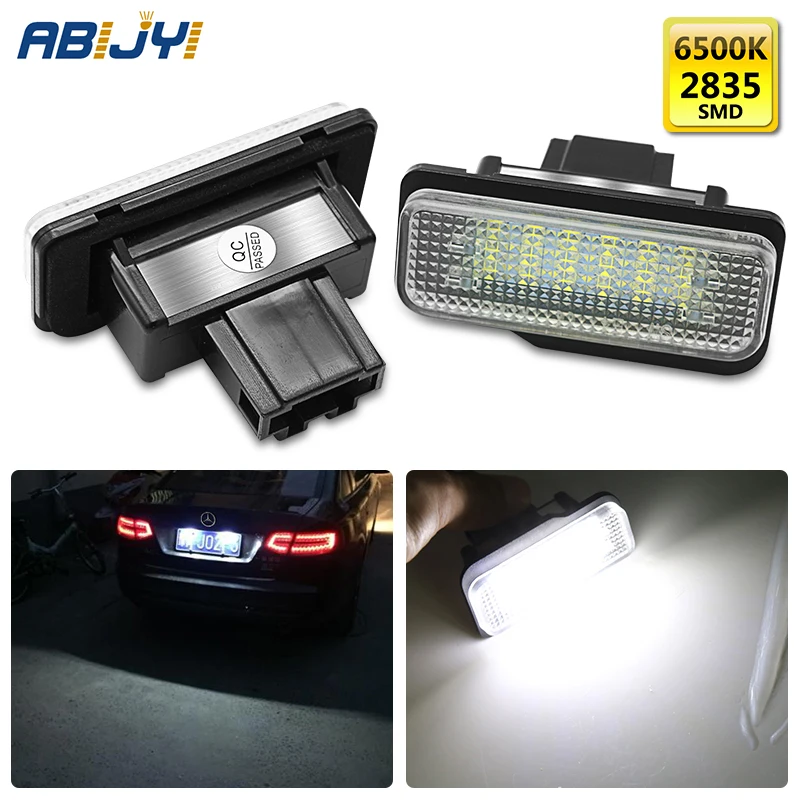 

2x Car LED License Plate Lamp A2038200256 For Mercedes Benz C-Class S203 W203 Wagon E-Class W211 Sedan Wagon CLS-Class W219 C219