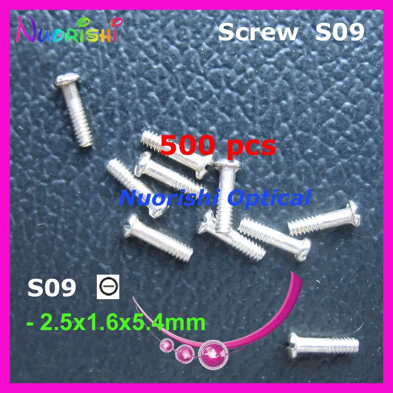 

S09 2,5x1,6x5,4 мм 500 шт Винты для очков головка в и + тип очков очки Аксессуары Винты Бесплатная доставка