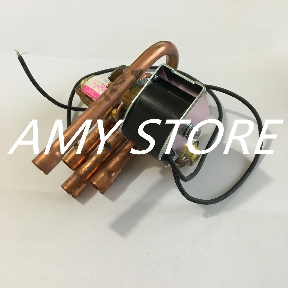 AC 220V 50/60Hz 4 Way 3Mpa Heat Pump Reversing Solenoid Valve for Air Conditioner