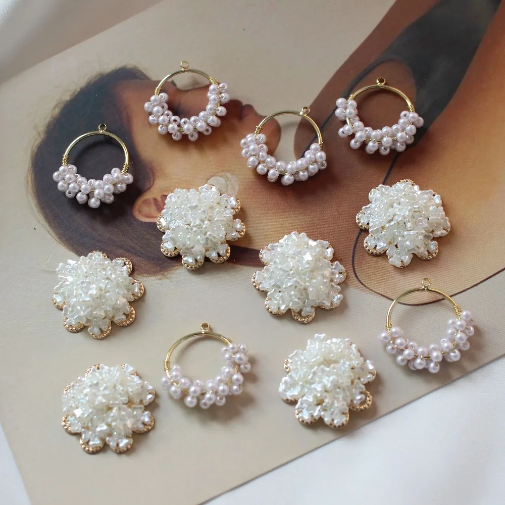 

10pcs/lot beads decoration 24mm cartoon flowers/rounds shape copper floating locket charms diy jewelry earring pendant accessory