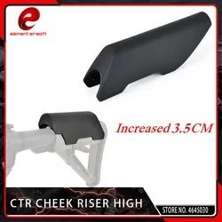 Element Airsoft High Style MAG PUL Industry Cheek Riser Accessory for Use on Non AR/M4 Application CTRL EM OE 19.5*6.2CM Black