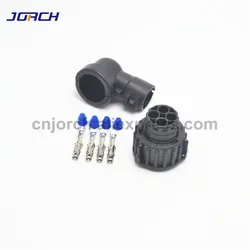 5 sets 4 pin tyco round HOWO A7 odometer speed sensor plug sealed female auto connector 1-967325-1 with cable Sheath 965783-1