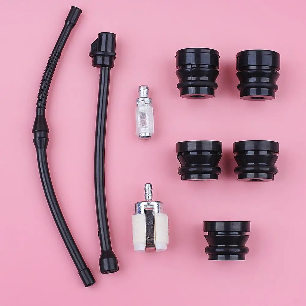 Filtro Olio combustibile Linea AV Buffer Set di Montaggio Per Il Cinese 4500 5200 5800 45cc 52cc 58cc Motosega Strumento di Ricambio di Ricambio