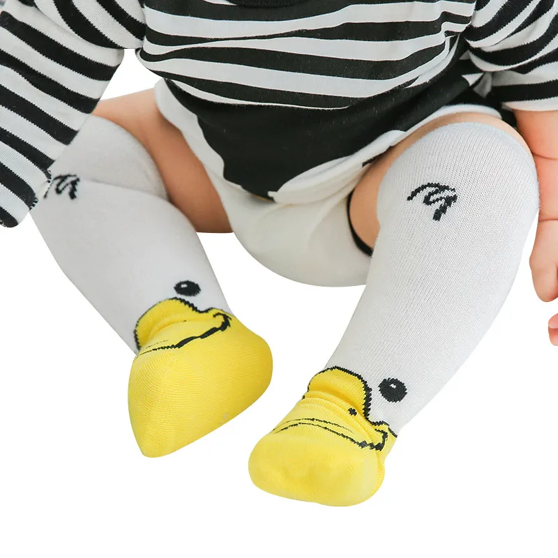 Cotton Baby Socks Autumn Winter Cartoon Cute Children's Socks Animal Stripe Knee High Long Socks Boys Girls Baby Socks