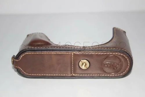 Camera Bag Case Voor Leica CL PU Leer Half Body Set Cover Met Batterij Opening, Gratis Verzending