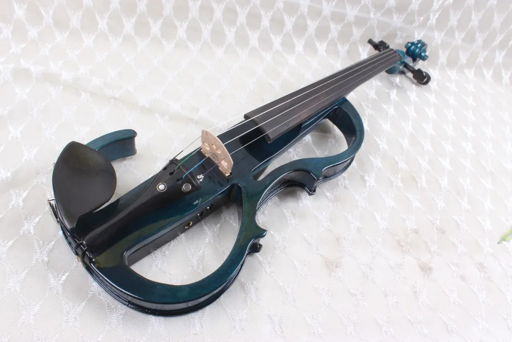 4/4 blue  4 string Electric violin High quality   good  pickup