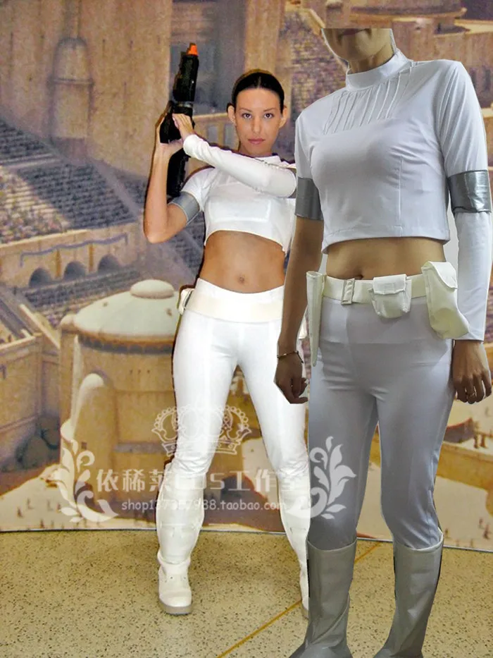 Padme Amidala Cosplay Costume with leg covers 2 styles can choose 11