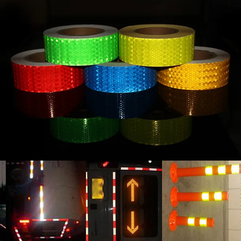 Self-Adhesive Flashing Style Reflective Tape, Road Traffic Construction Site, Floor Wall