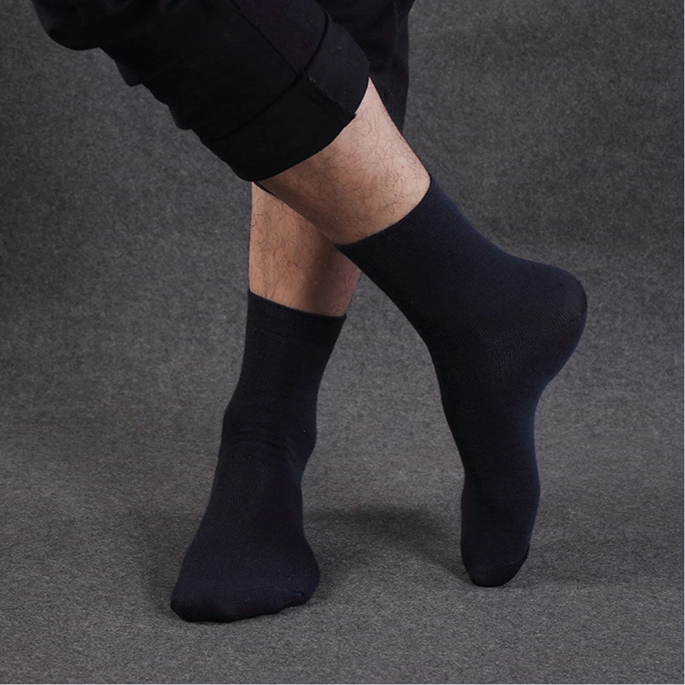 Men Socks Combed Cotton Bamboo Fiber Classic Business Socks Men Deodorant Dress Men Socks Wedding Socks Soft Leisure Suit Gifts