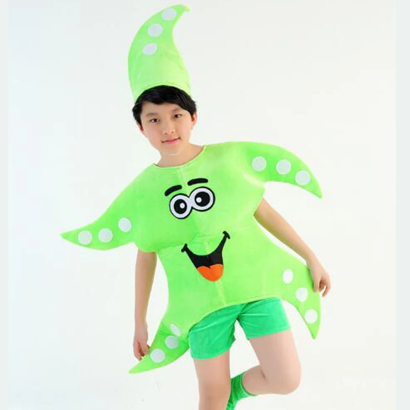 Children Holiday Cosplay Costumes Boys Girls Starfish Baby Performance Wear Dots Starfish Stage Show Clothes Dance Dancing Suit