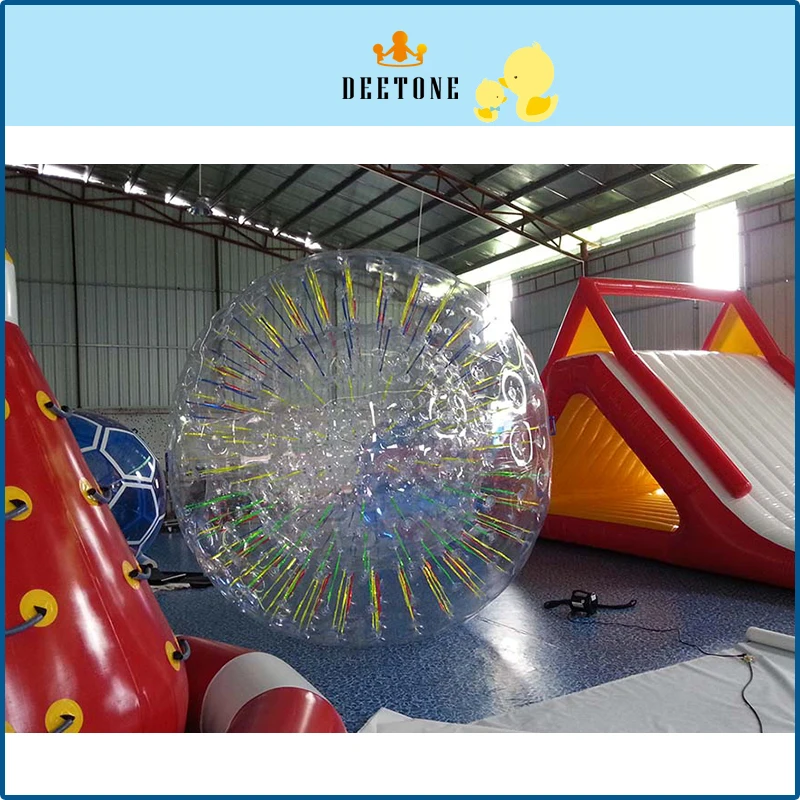 0.8mm PVC 2.8m Summer Outdoor Bubble Football Rolling Ball On Grass Inflatable Human Hamster Ball Air Bumper Body Ball