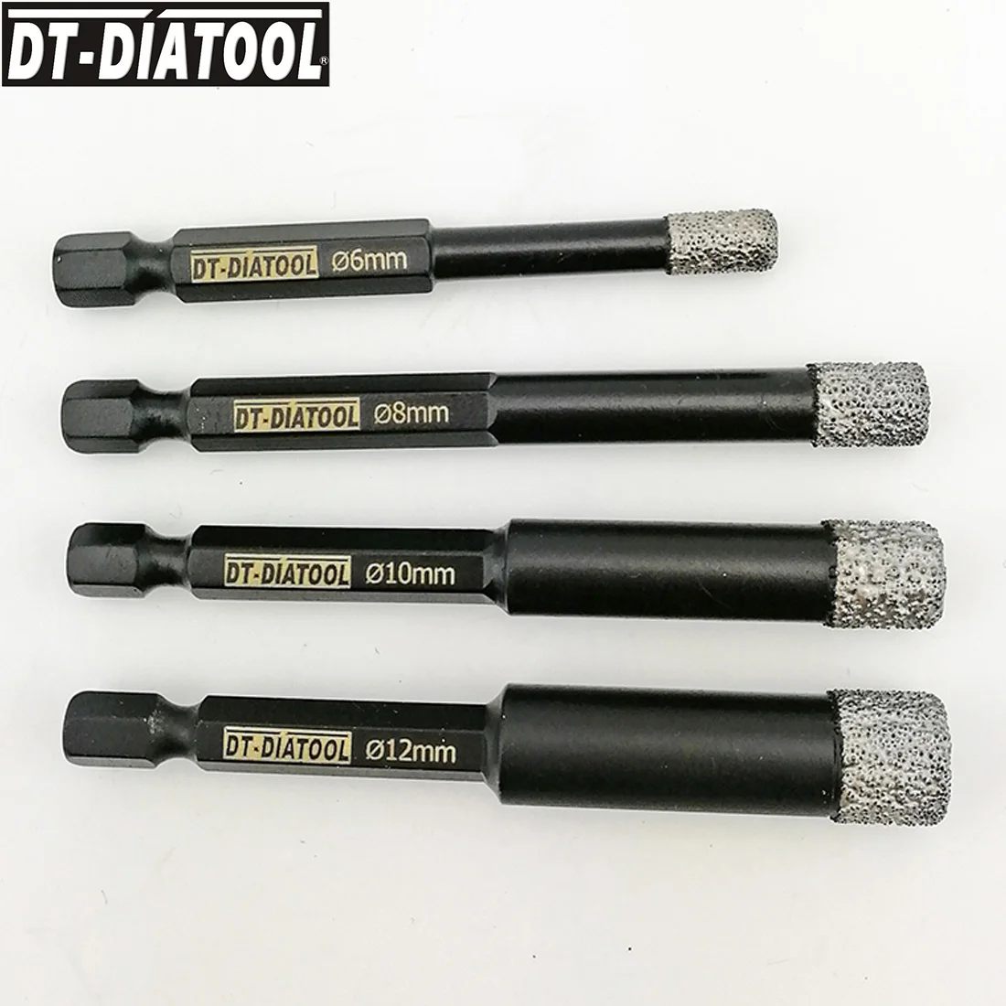 DT-DIATOOL 3 قطعة سريع-صالح عرقوب الجافة الماس الحفر بت الأساسية الحفر هول المنشار للجرانيت و الرخام قطرها 8 مللي متر/10 مللي متر/12 مللي متر