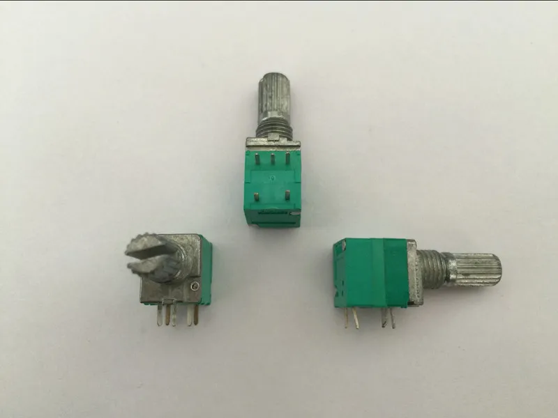 5PCS RV097NS switch audio amplifier sealed potentiometer B10K B50K B100K 15MM 5Pin with nuts  potentiometer linear