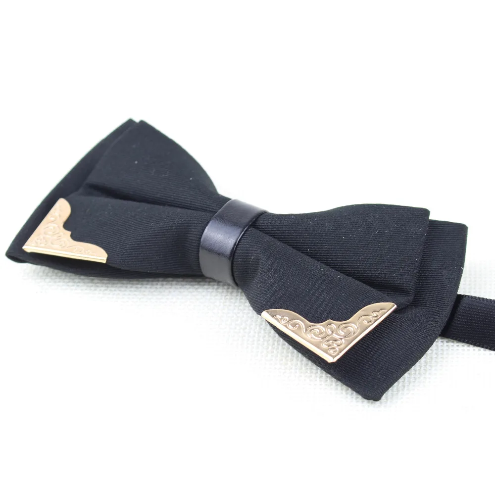 ربطات عنق معدنية على شكل رأس من البوتيك للعريس للرجال والنساء بطبقة مزدوجة على شكل فراشة ربطة عنق نبيلة كلاسيكية من Kingly Gravata Cravat #4