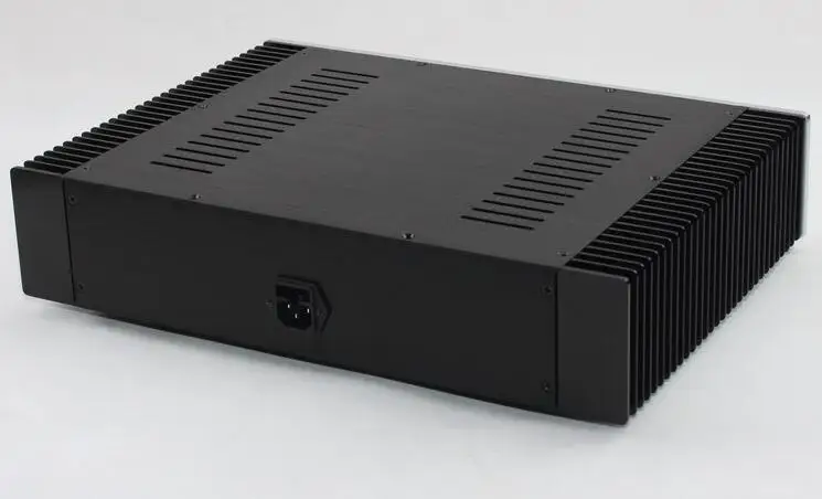 LL4309 Aluminiumgehäuse, Leistungsverstärkergehäuse, Klasse A, AMP-Box, Doppelkühlkörper