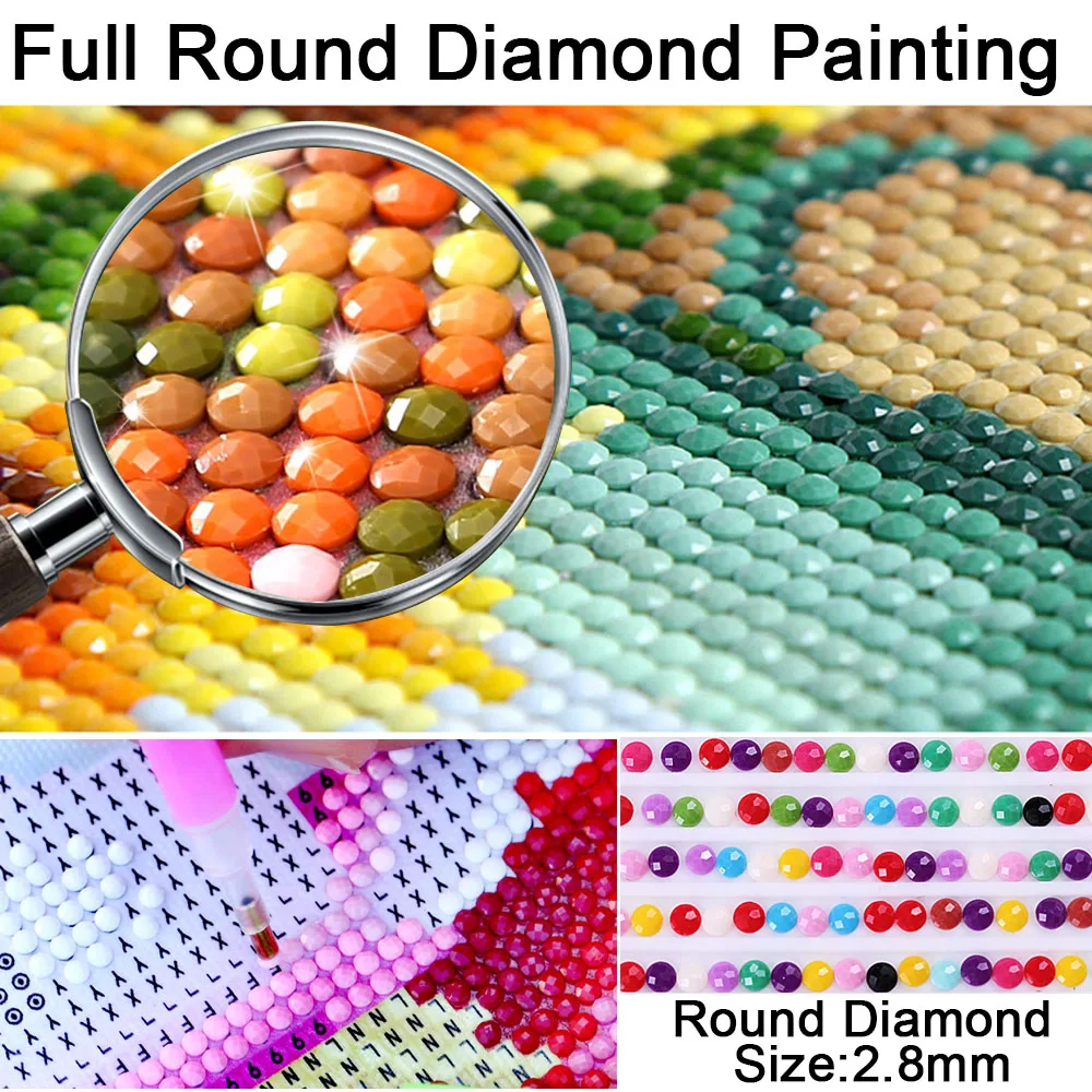 Full Square/Round Drill 5D DIY Diamond Painting "Pink flower tree" 3D Embroidery Cross Stitch 5D Rhinestone Home Decor Gift image 3