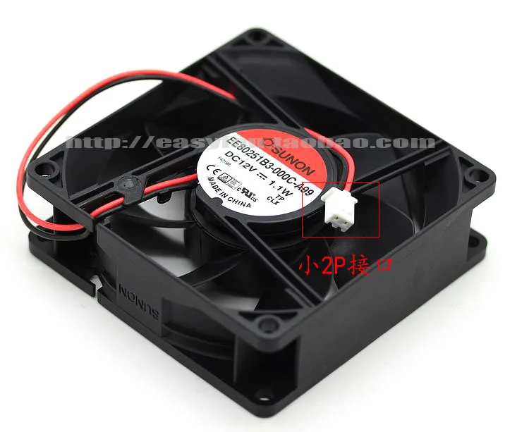 

SUNON EE80251B3-000C-A99 DC 12V 1.1W 80x80x25mm Server Cooling Fan