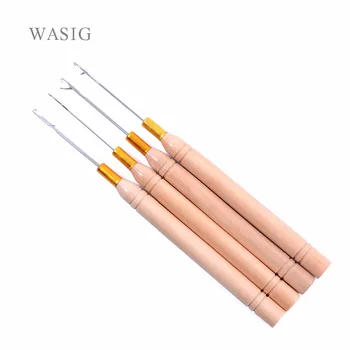 (12 أجزاء/وحدة) إبرة خطافية بمقبض بلاستيكي/إبرة حلقات صغيرة/أدوات شعر لوصلات الشعر ذات الحلقات الصغيرة