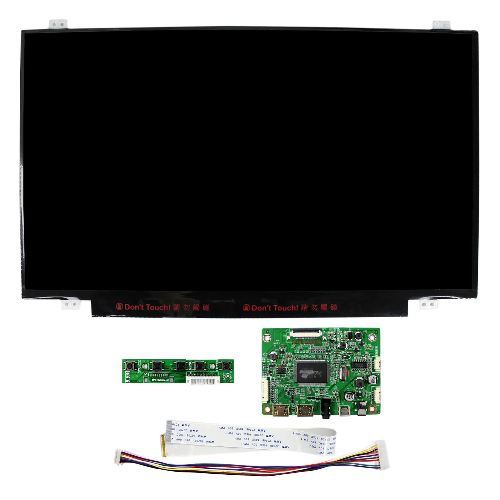 2Mini HD Serta LCD Controller Board 14Inch Layar LCD 1920X1080 B140HAN01.2 LCD Display