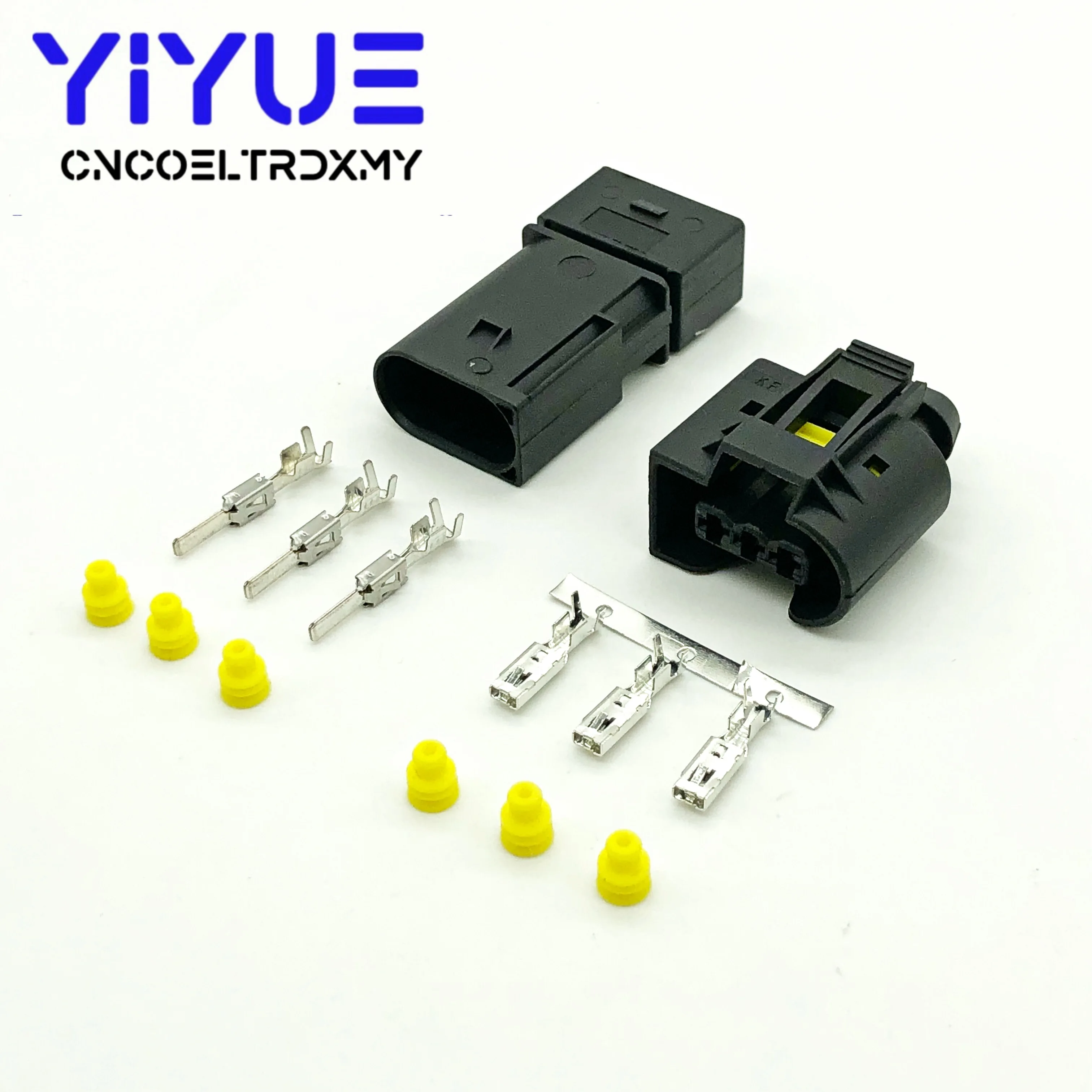 Juego de 5 inyectores de 3 pines para coche, Conector de cable eléctrico con Sensor ABS, enchufe hembra y macho 09 4413 11 / 22140492050 para Benz BMW Kostal