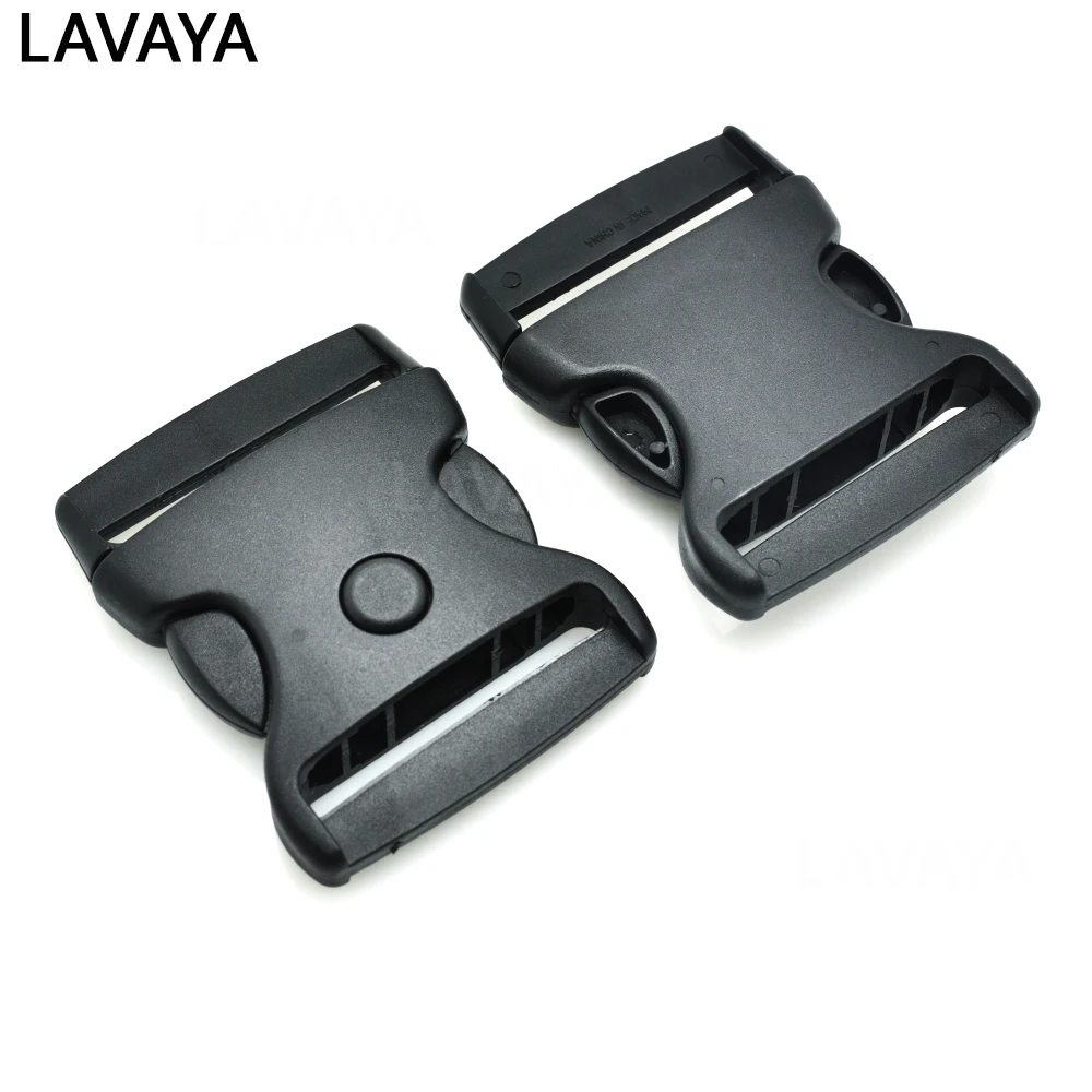 1pcs Webbing 51mm Button switch Plastic Side Curved Release Buckle For Backpack Luggage Straps Black