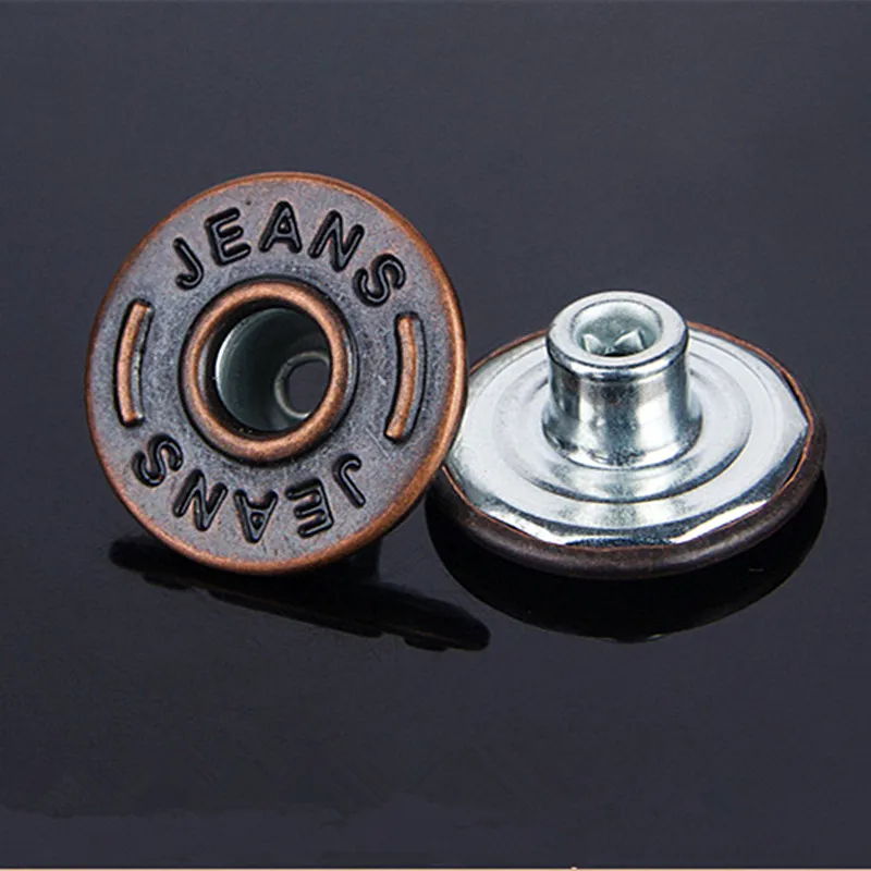 One Tool +50pcs 20mm Tack Snap Button Stud Rivet Metal Hollow Jeans Buttons Sewing Clothes Buttons for DIY Makeing Free Shipping