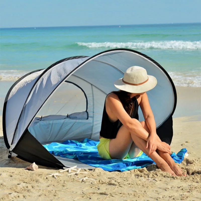 2-3 People Cuick Opening And Quick Sunshade Sunscreen Automatic Outdoor Beach Tent Barraca De Acampamento