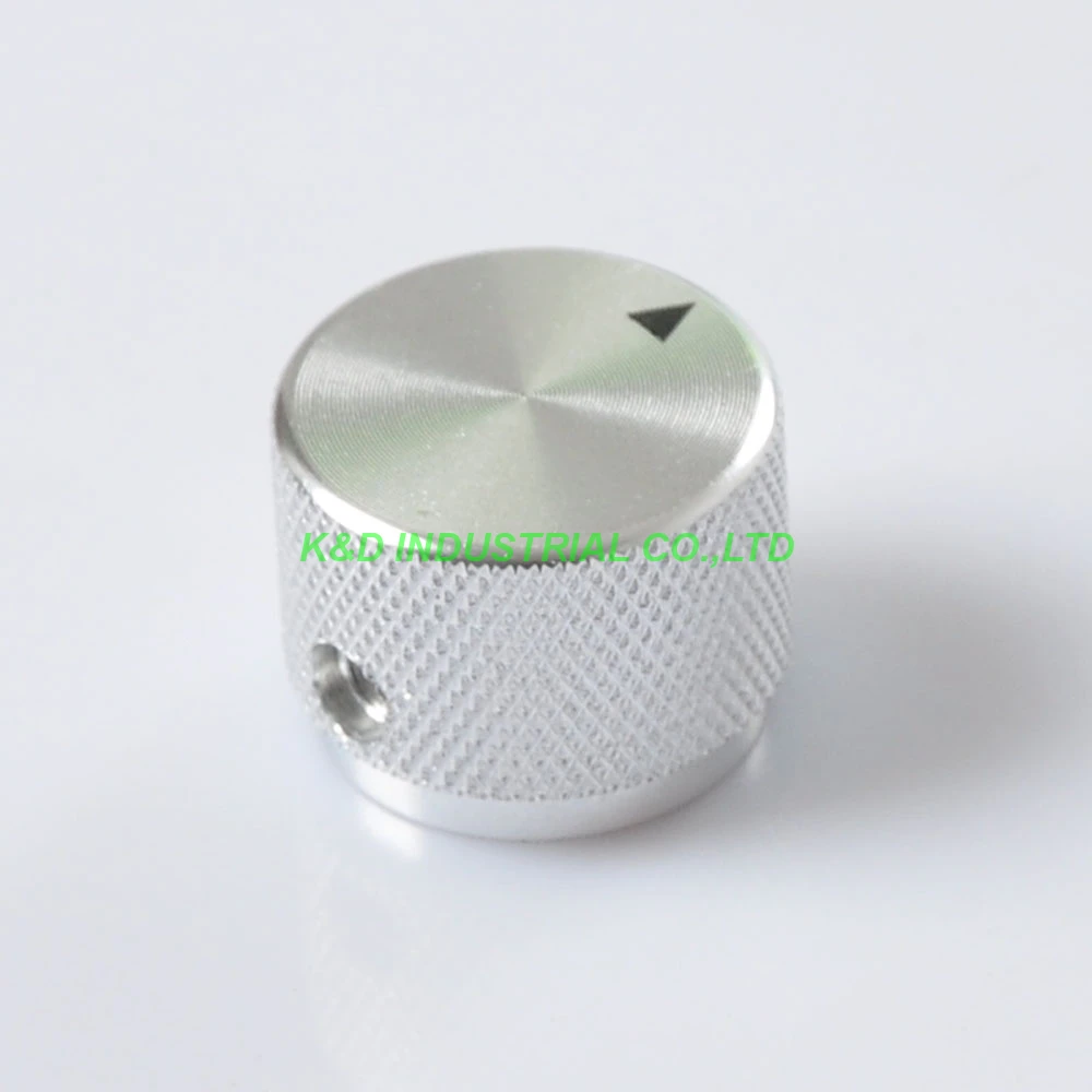 

2pcs Sliver Aluminum Potentiometer Control Volume Knobs 20x15.5mm Tube Amp Parts Socket