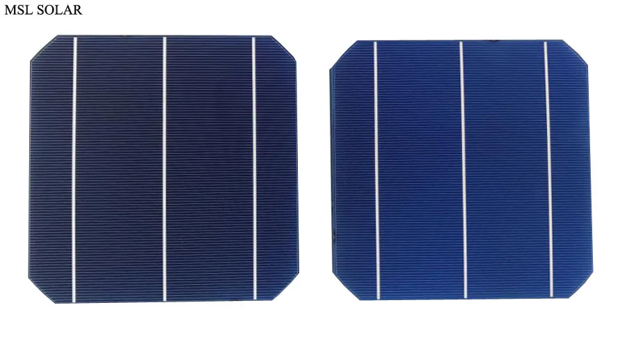 50pcs Mono Crystalline Solar Cells 125mm x 125mm A Grae 20% High Efficiency For Diy 12V or 24V Mono Solar Panel