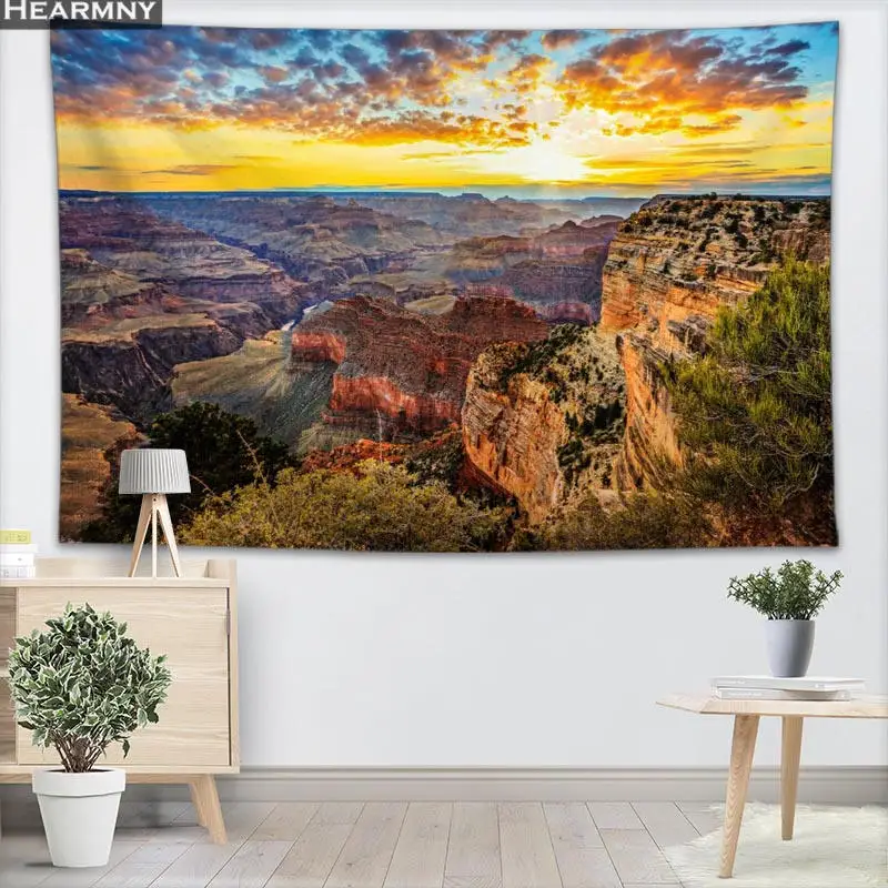 

Custom The Grand Canyon Wall Tapestry Home Decorations Wall Hanging Forest Tapestries For Bedroom 130x150CM,140x250CM