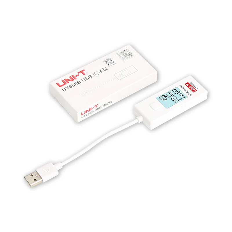 UNI T ut658 b USB 테스터 전화 컴퓨터 충전 전압 전류 에너지 모니터, LCD 백라이트