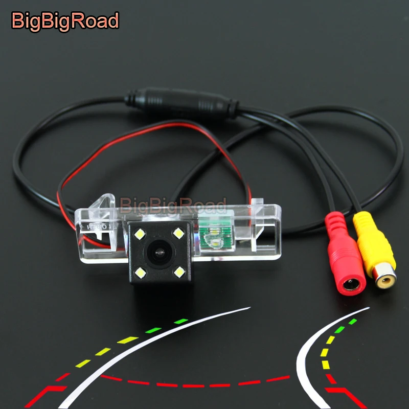 

BigBigRoad Car Intelligent Dynamic Trajectory Tracks Rear View Camera For Nissan Pathfinder R51 Hatchback / Note Tone 2003-2013