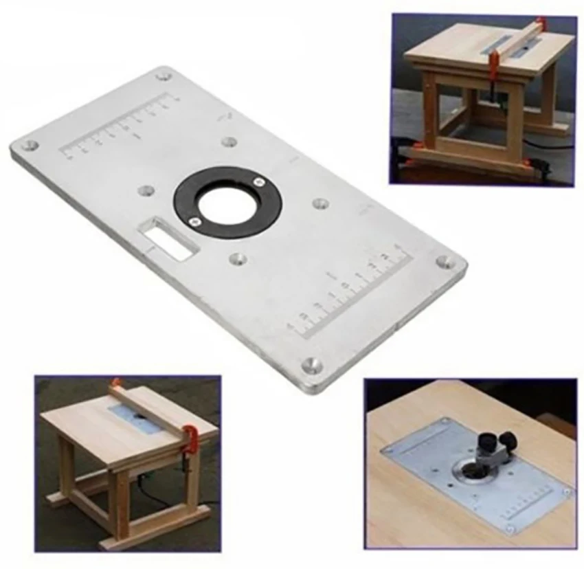 Holzbearbeitung Trimmen Maschine Flip Board Set Werkbank Flip Panel Trimmer Hilfs Werkzeug Guide Tabelle Anfasen Board 235*120*8mm