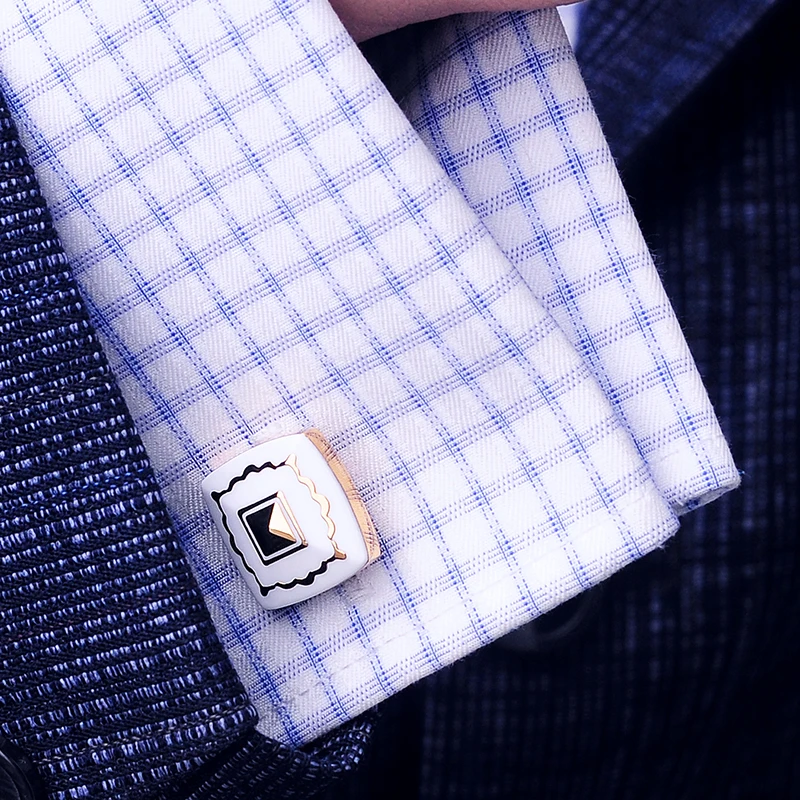 KFLK jewelry Fashion French shirt cufflink for mens Brand Cuff link Button High Quality Gold-color Wedding Groom guests