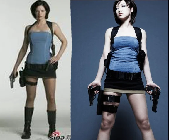 

Heroine Jill Valentine Cosplay Costume Anime Costomized for Halloween Christmas