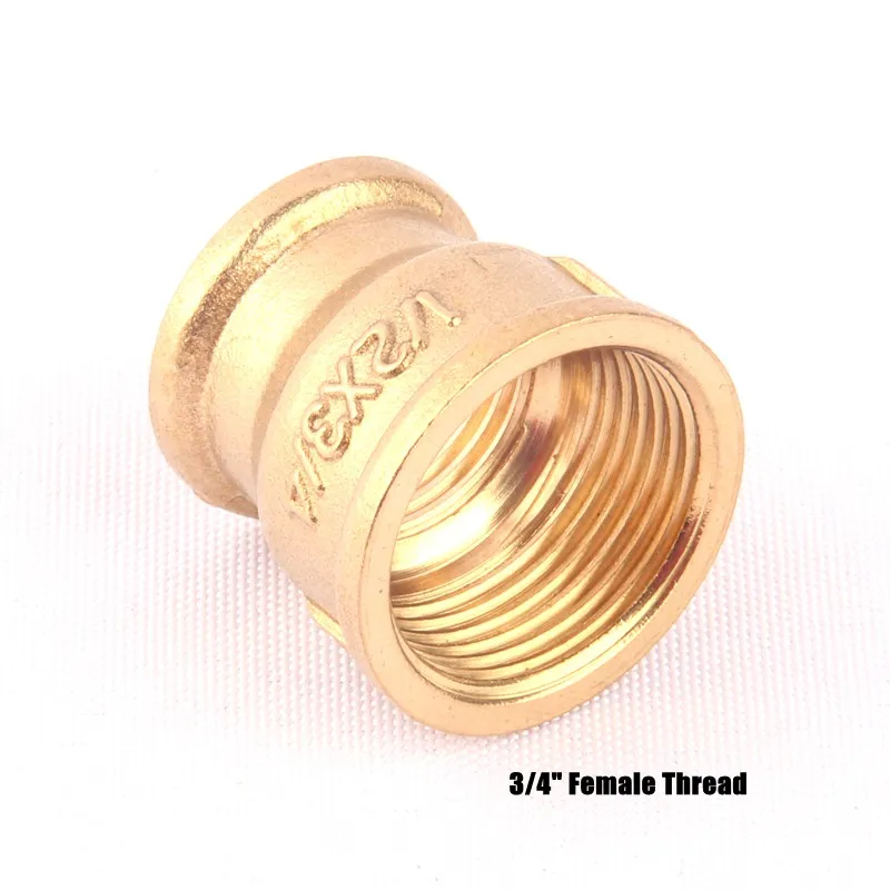 Brass Female Thread Socket Hose Connector, Garden Irrigation, Watering Adapter, Gas Pipe Coupler, Nipple, 1/2 