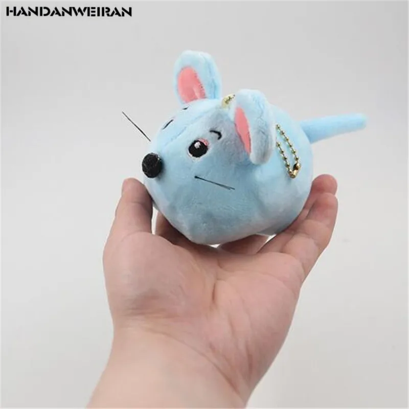 1PCS Mini Mouse Plush Toys Small Pendant Creative Round Mice Crystal Soft Stuffed Toy Activities Gifts For Kids Girlfriend 9CM