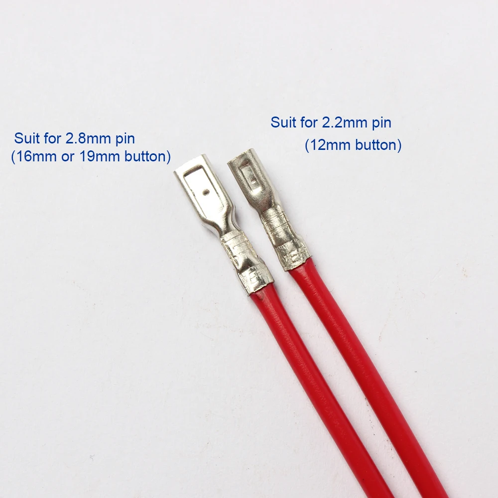 12mm 16MM 19mm 22Mm metal push button wiring 2-6 wires cable for stable lamp light button