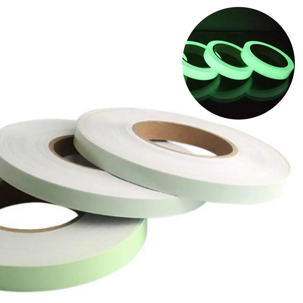 Green Luminous Tape Self Adhesive Glow In The Dark Stickers Stage Decorative Luminous Fluorescent Tape Warning Stickers