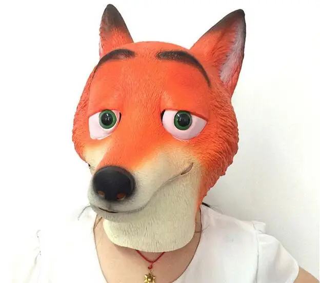 New Arrival Movie  Guise Scary Mask Judy Funny Nick Fox Latex Headgear Mask