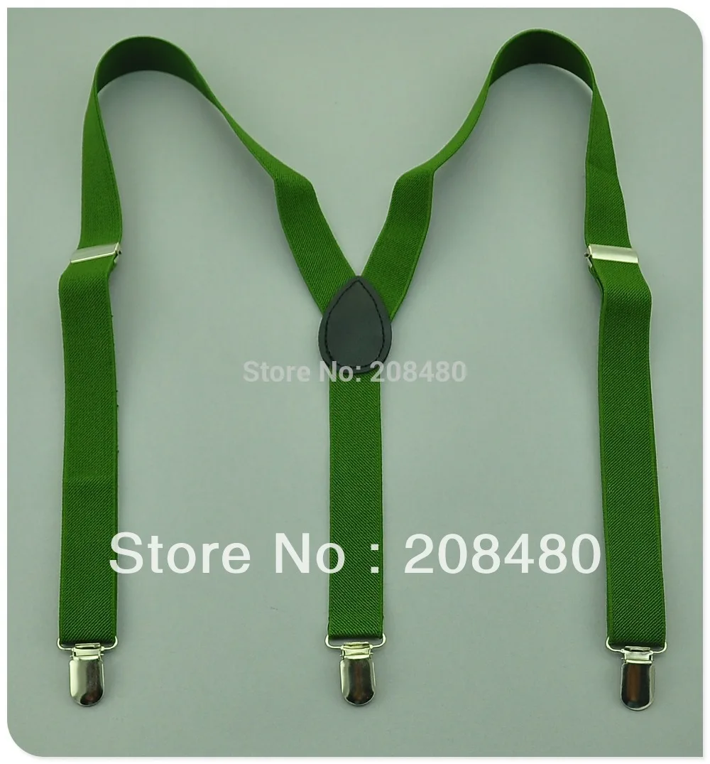 Unisex Kẹp Nẹp Thun Ôm Nữ Nam Suspender Y-Lưng Treo Áo Nẹp Rộng 2.5 Cm "Quân Đội xanh" Sỉ & Lẻ