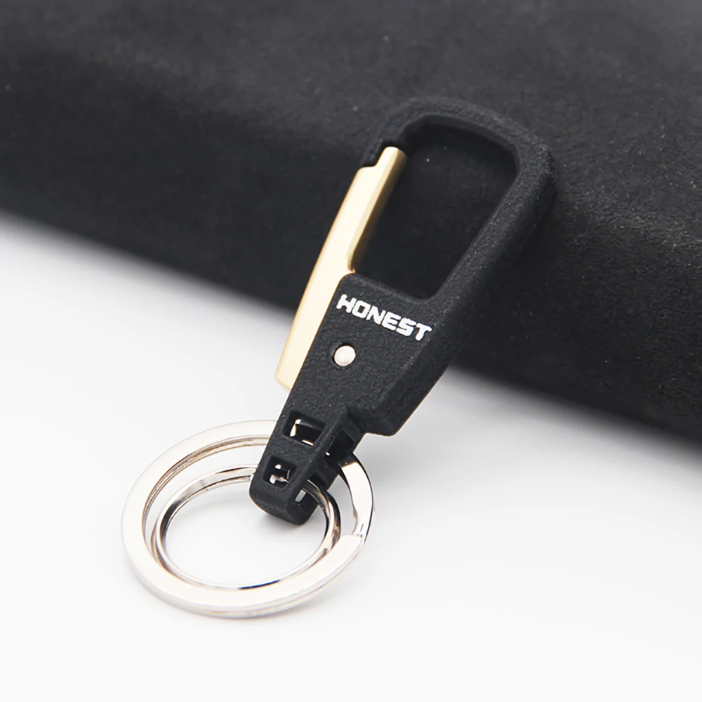 HONEST High-Grade Men KeyChain Buckle For Car Key Chain Holder Ring Jewelry Best Gift Zinc Alloy Blue KeyChains Bag Pendant