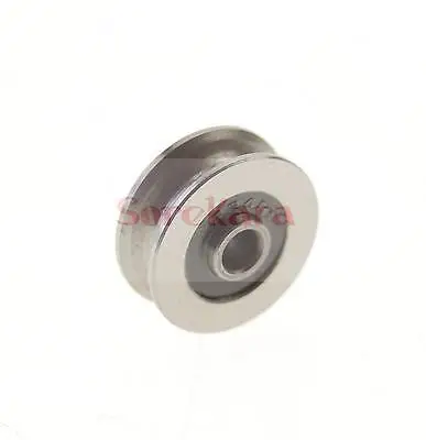 4*18*7mm U Groove width 4.1mm Guide Pulley Sheave Sealed Rail Ball Bearing