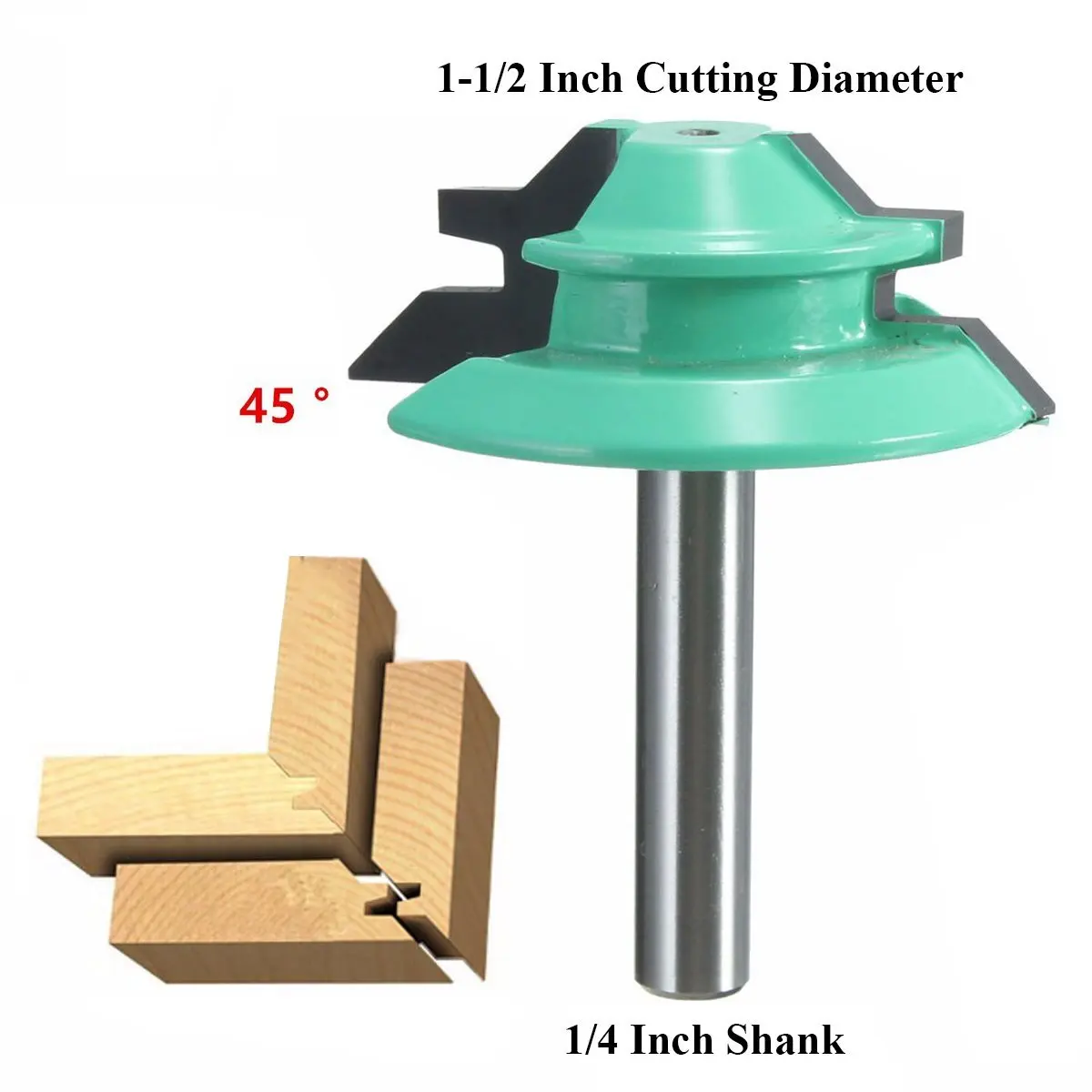 45 Graden Lock Mijter Router Bit 1/4 Inch 1/2 Inch Schacht Gezamenlijke Router Bit Houtbewerking Cutter Tool