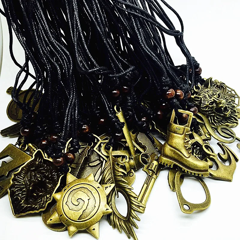 

MixMax brand new 20pcs/lot mix styles retro copper pendant rope necklaces fashion jewelry wholesale bulk lots