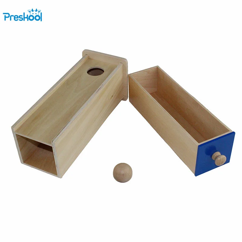 

Montessori Infant Toy Baby Wood Ball Rectangular Drawer Learning Educational Preschool Training Brinquedos Juguets 24 months