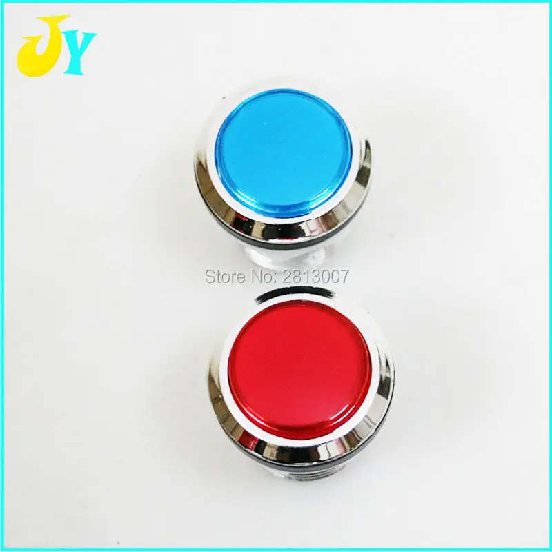 100pcs Factory price 33mm round game machine push button arcade LED momentary push button illuminated arcade button