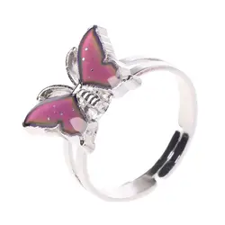 Butterfly Color Change Mood Ring Emotion Feeling Mood Ring Changeable Band Temperature Ring Jewelry